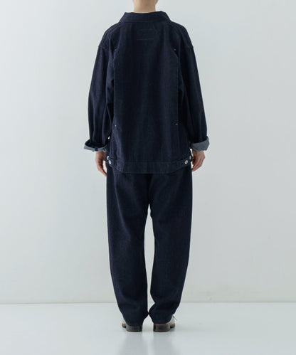[UpcycleLino] × SKEWed DENIM Back Tuck Jacket