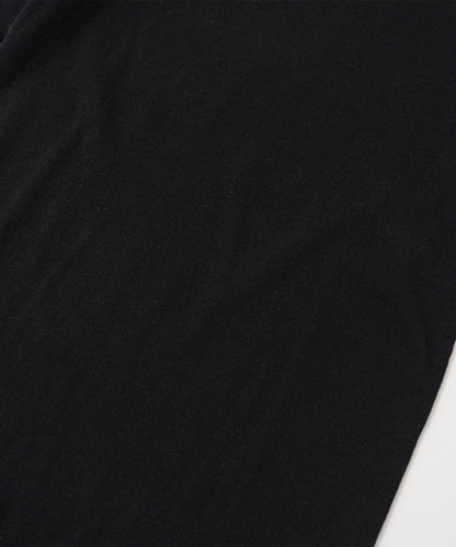 Raffy Cotton Rib Long Sleeve T Shirt - Black