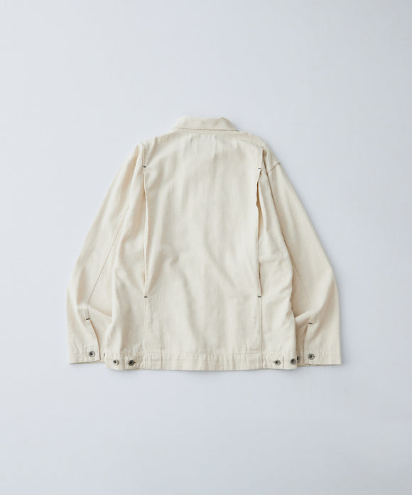 [UpcycleLino] × SKEWed CHINO Back Tuck Jacket