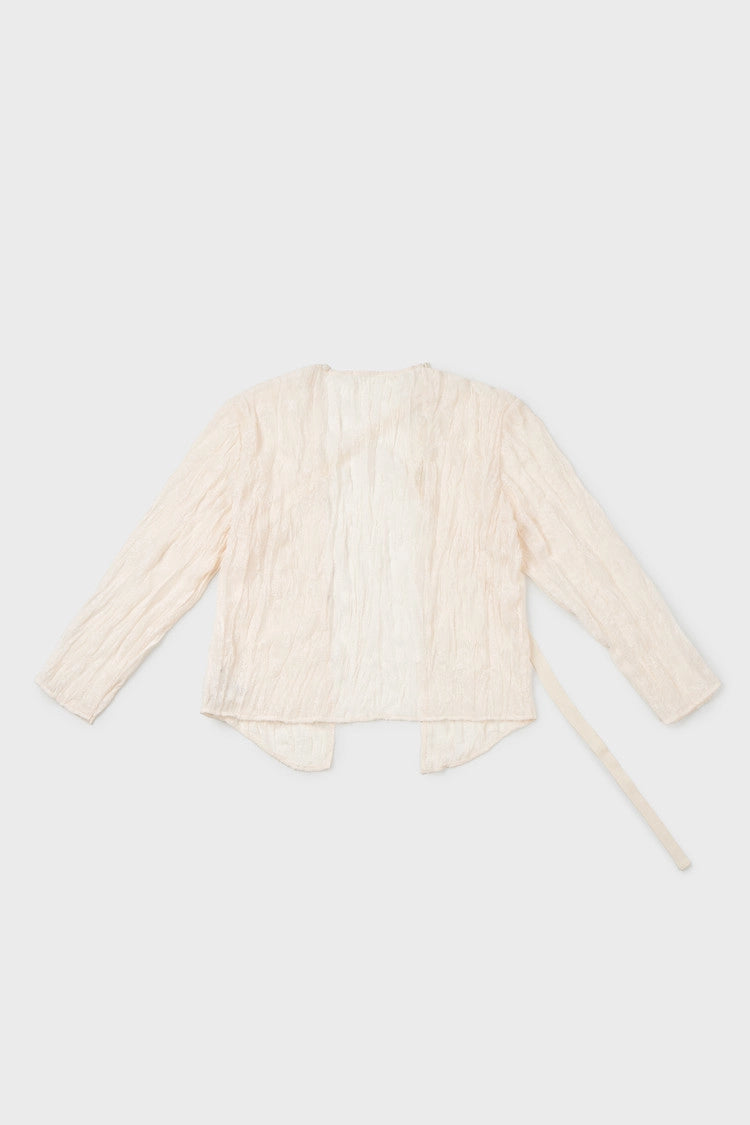 open shirt cardigan in ivory