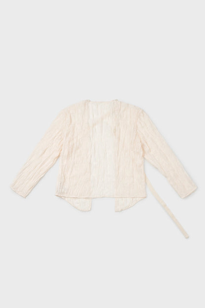 open shirt cardigan in ivory