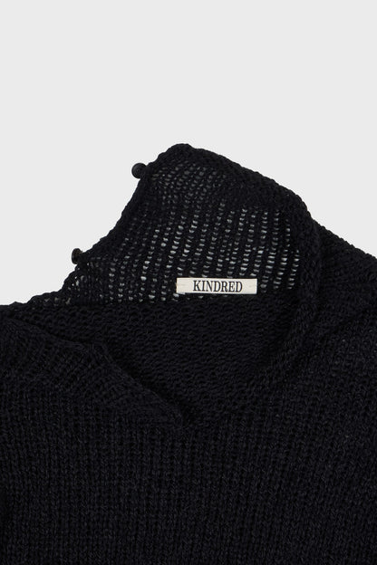 Crochet long sleeve knit