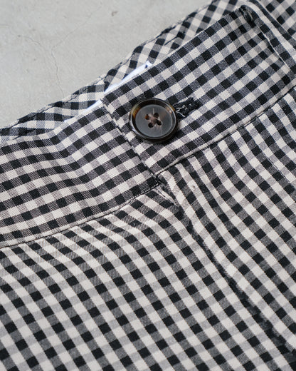 Checked wide leg pants