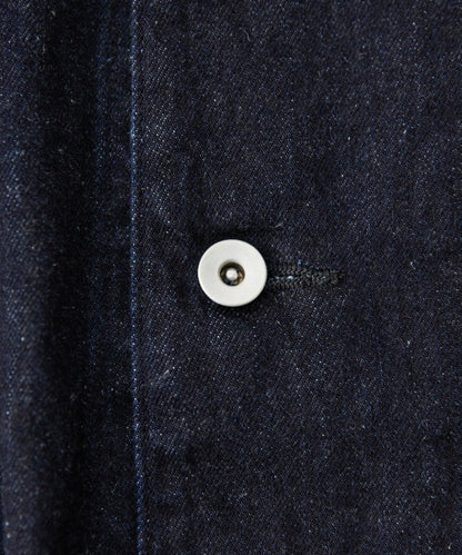 [UpcycleLino] × SKEWed DENIM Back Tuck Jacket