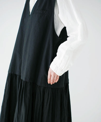 V-Neck Sleeveless Panel Dress