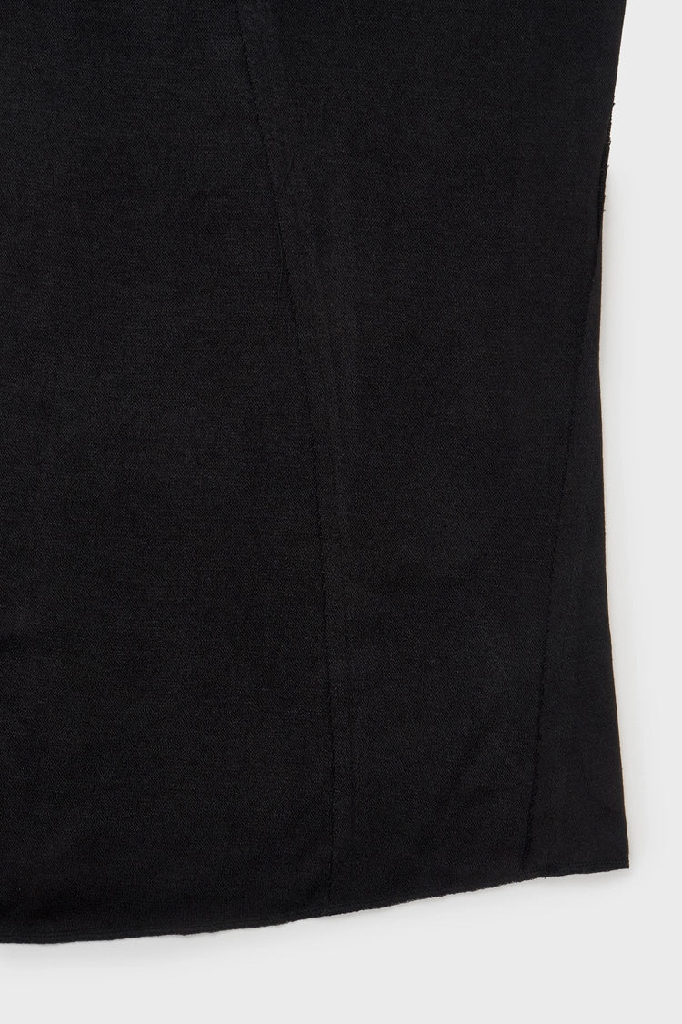 Knit maxi skirt in black
