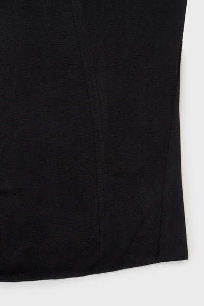 Knit maxi skirt in black