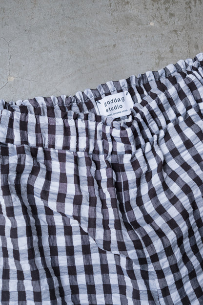 God Dag Gingham check tailor pants
