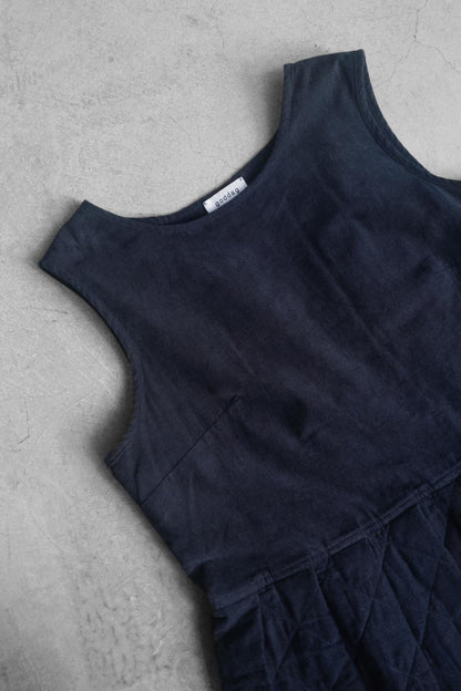 God Dag quilted corduroy dress