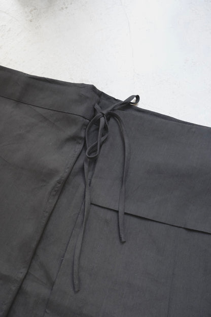 God Dag Italian wrap skirt - black