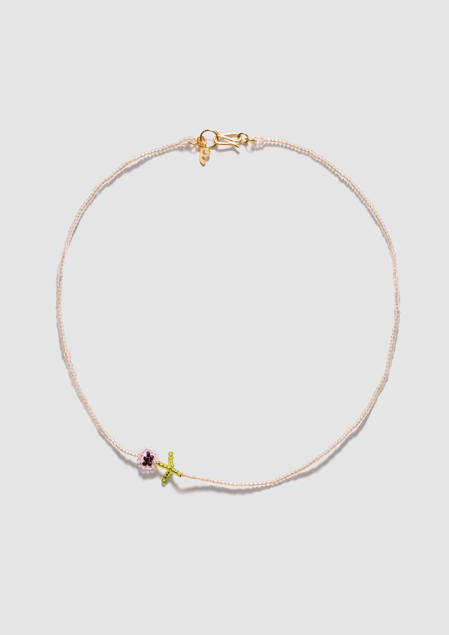 Mini Purple Flor Necklace