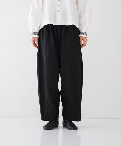 Linen Dot Jacquard Pants