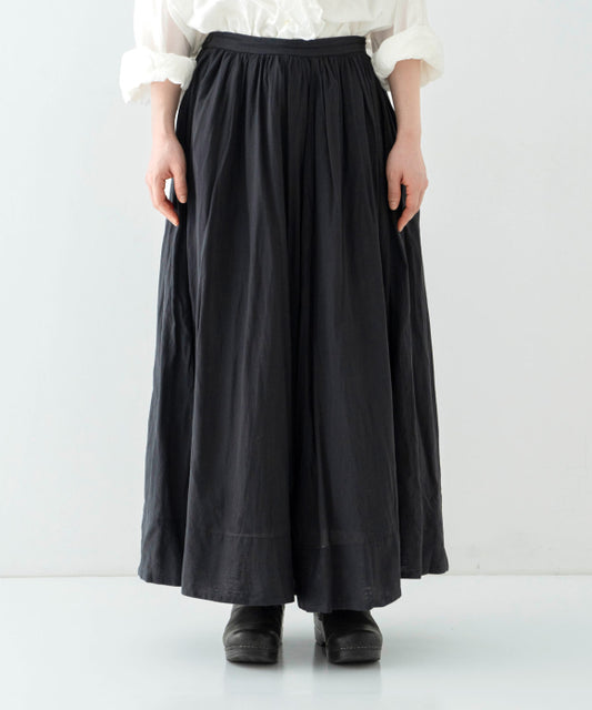 Cotton Linen Ramie Lawn Gathered Skirt