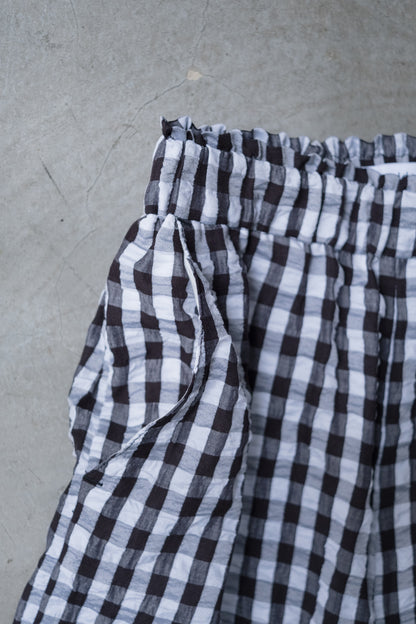 God Dag Gingham check tailor pants