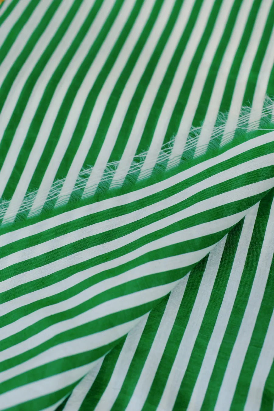 Anna green stripe dress