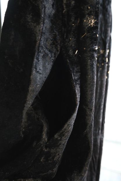 Lila Starry nights brown charcoal velvet dress