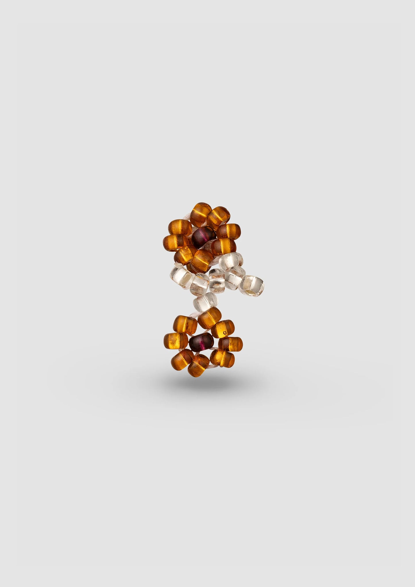 Brown Flower Ear Stick 