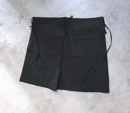 God Dag Italian wrap skirt - black