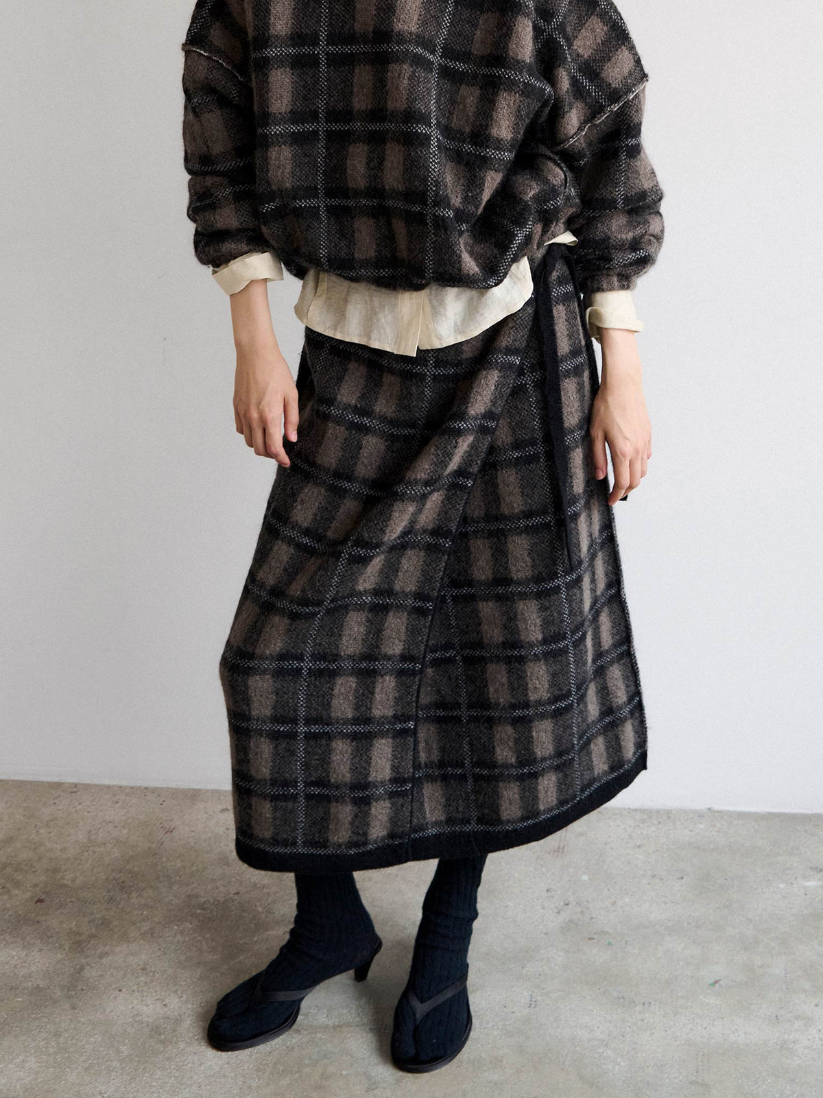 COPERTA Skirt - Black/Taupe