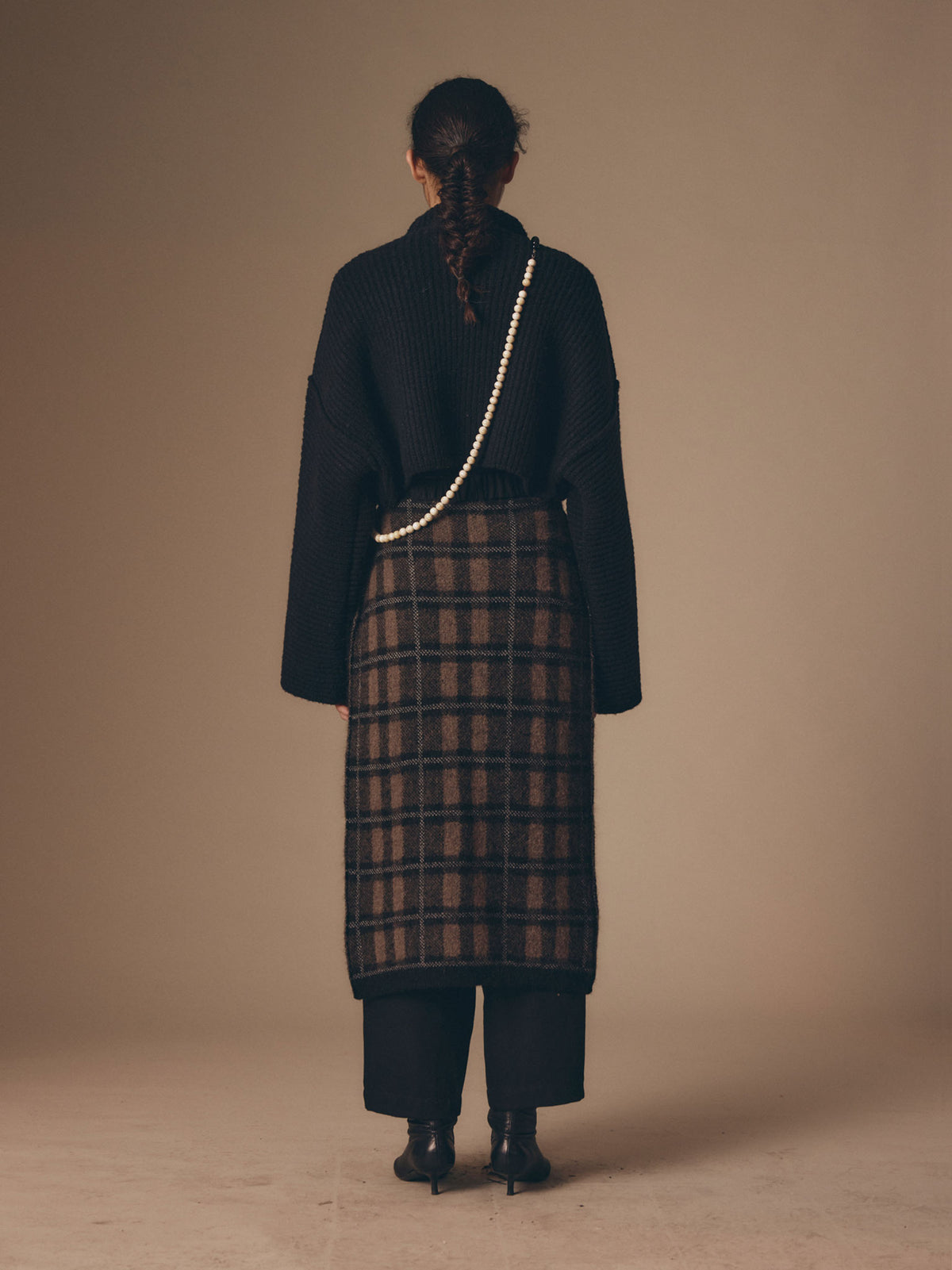 COPERTA Skirt - Black/Taupe