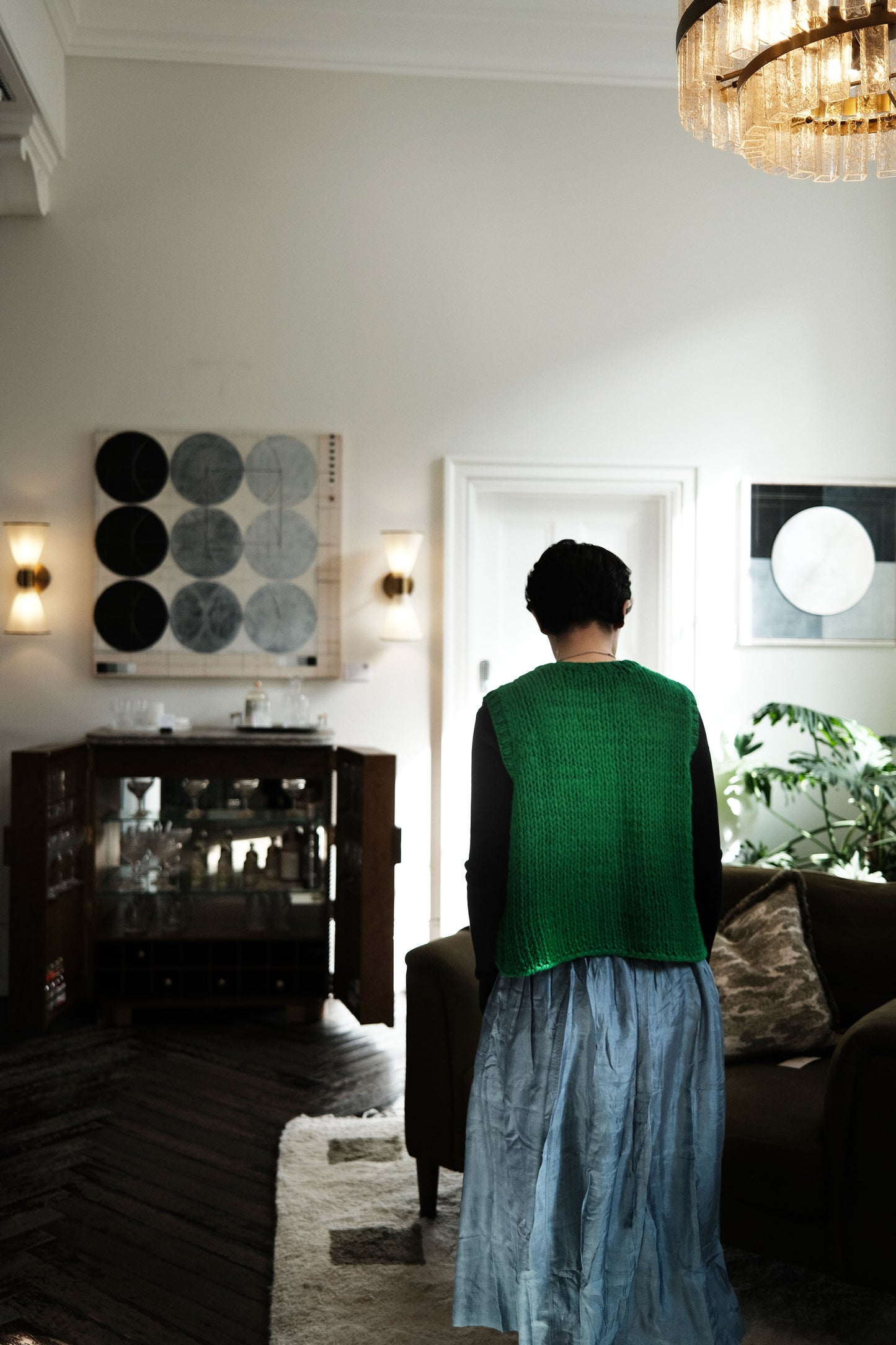 Bobby green wool vest