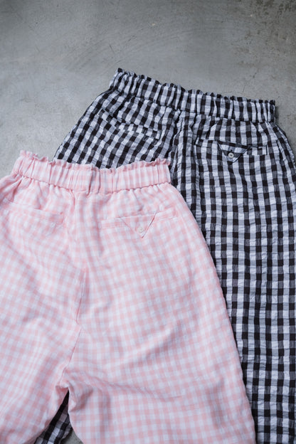 God Dag Gingham check tailor pants