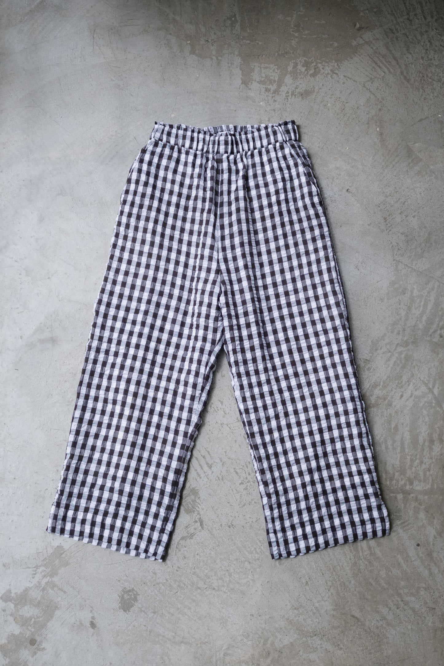 God Dag Gingham check tailor pants