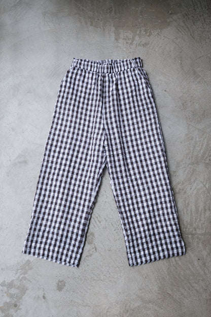 God Dag Gingham check tailor pants