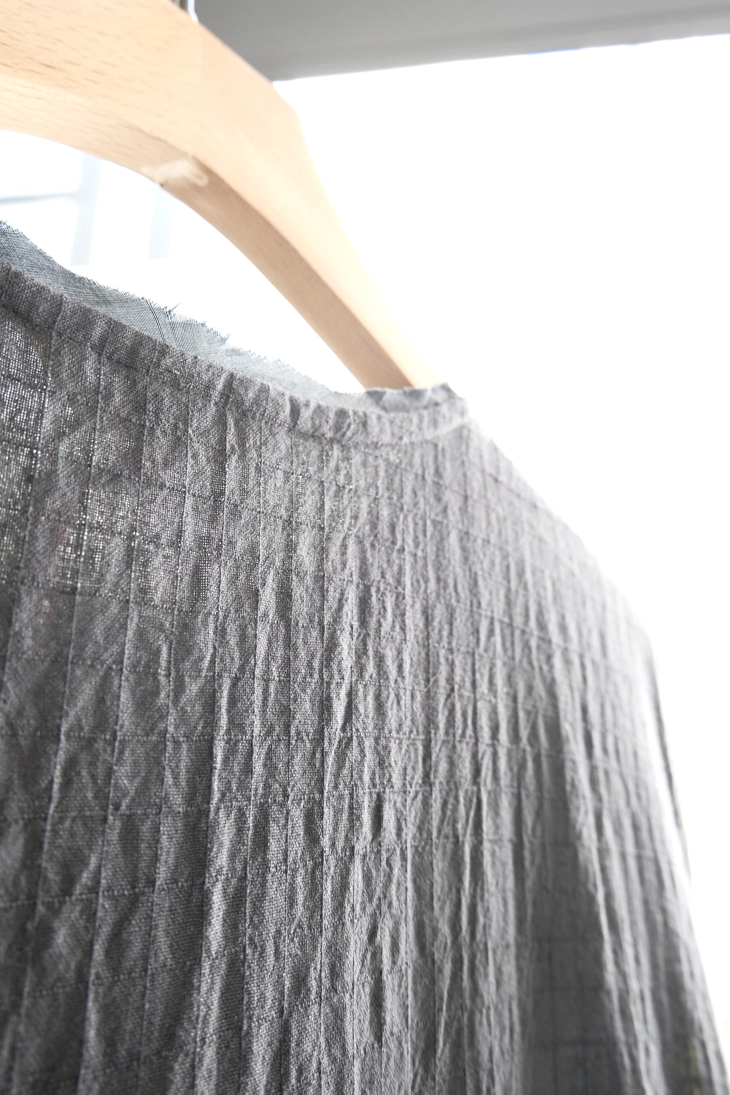 Iris Charcoal embroidered dress