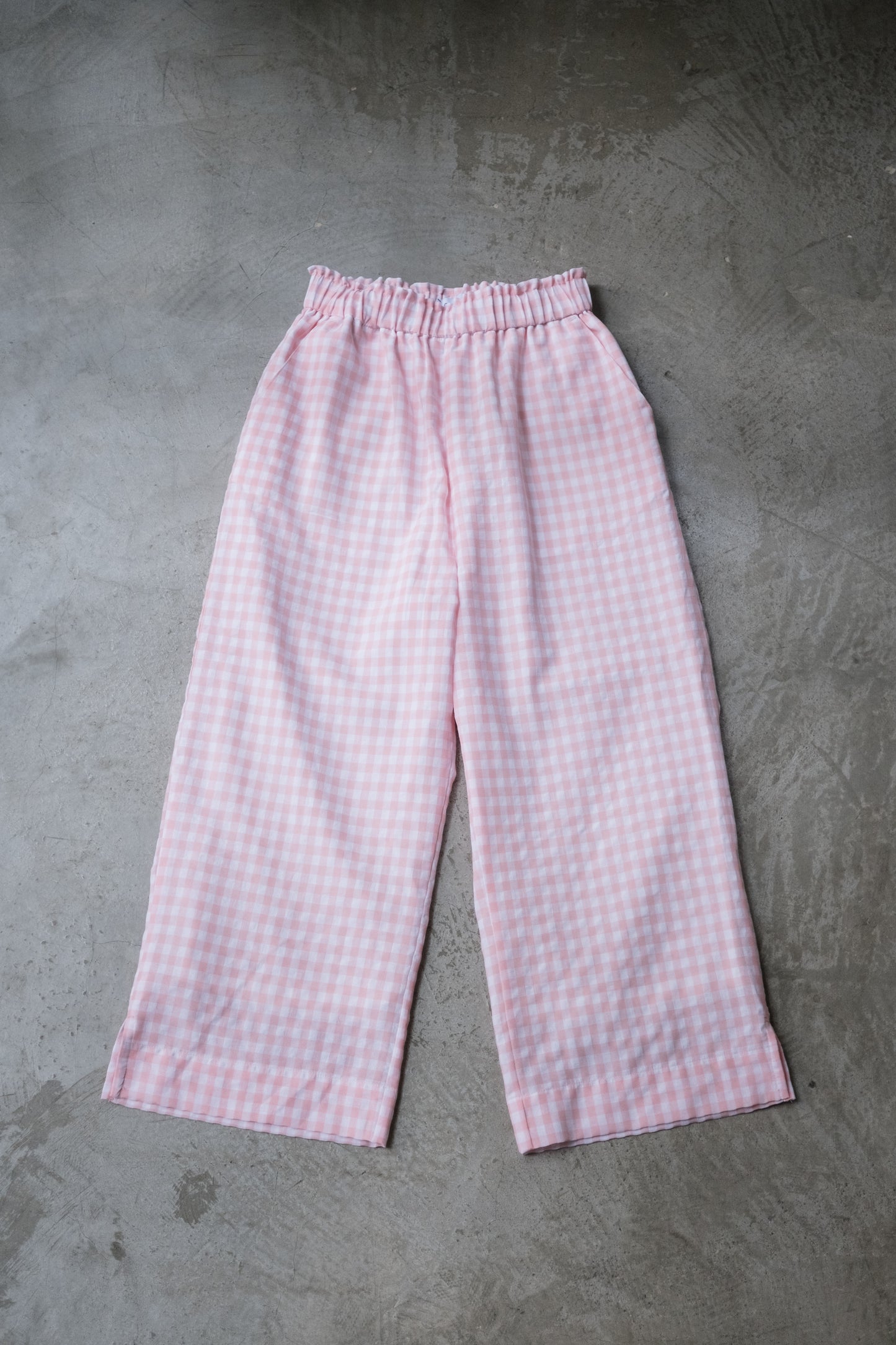 God Dag Gingham check tailor pants