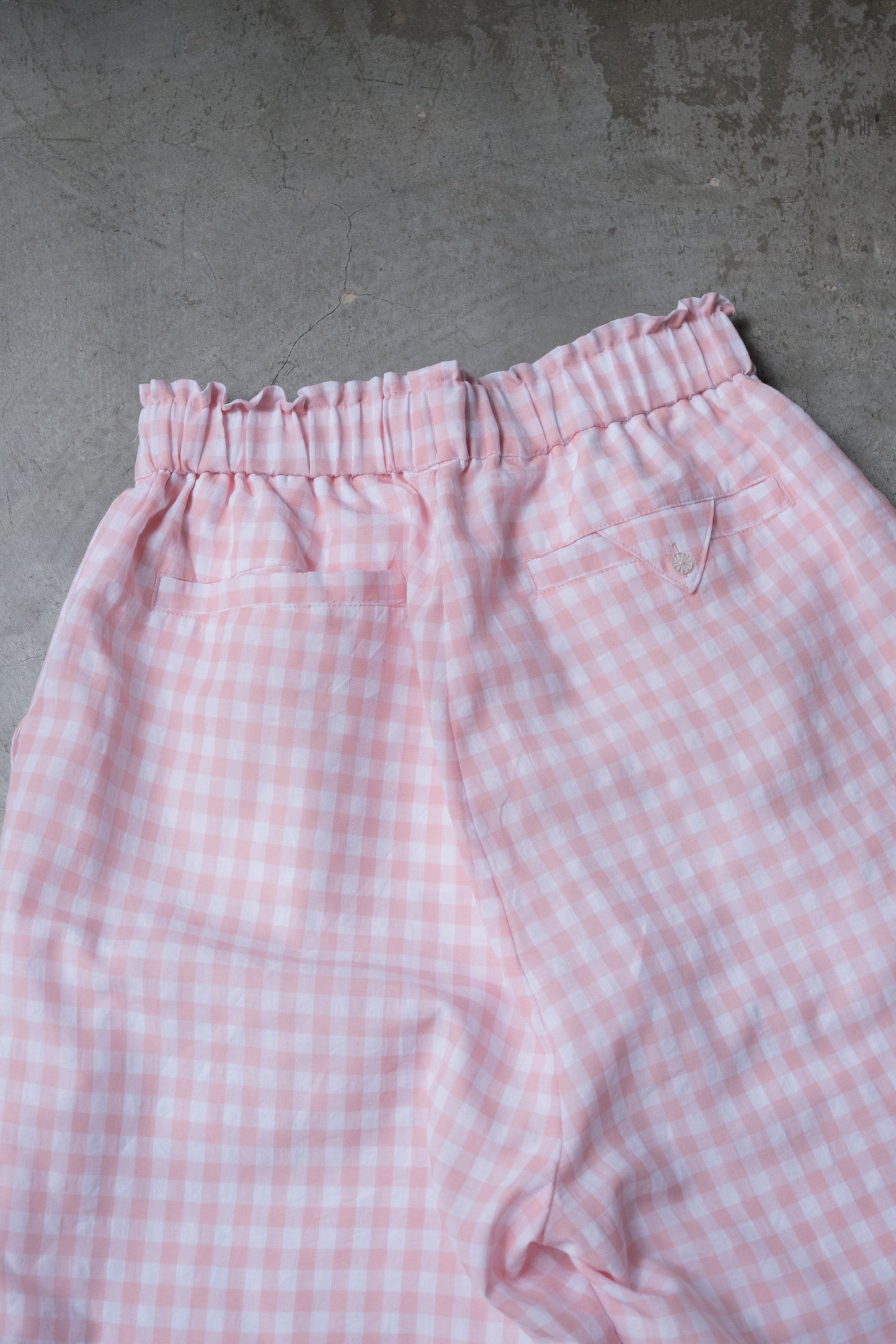 God Dag Gingham check tailor pants