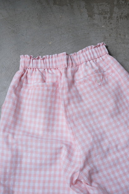 God Dag Gingham check tailor pants