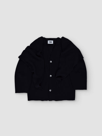 Mantello cardigan - Black