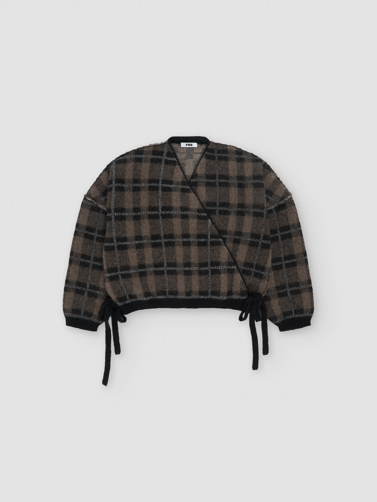 HOKKORI cardigan - Black / Taupe