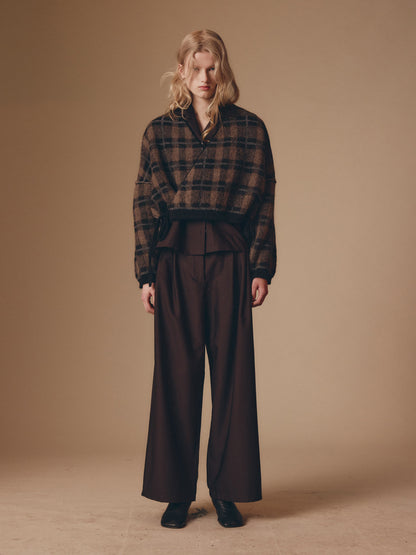 HOKKORI cardigan - Black / Taupe