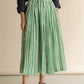 RB | Willa green striped skirt