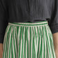 RB | Willa green striped skirt