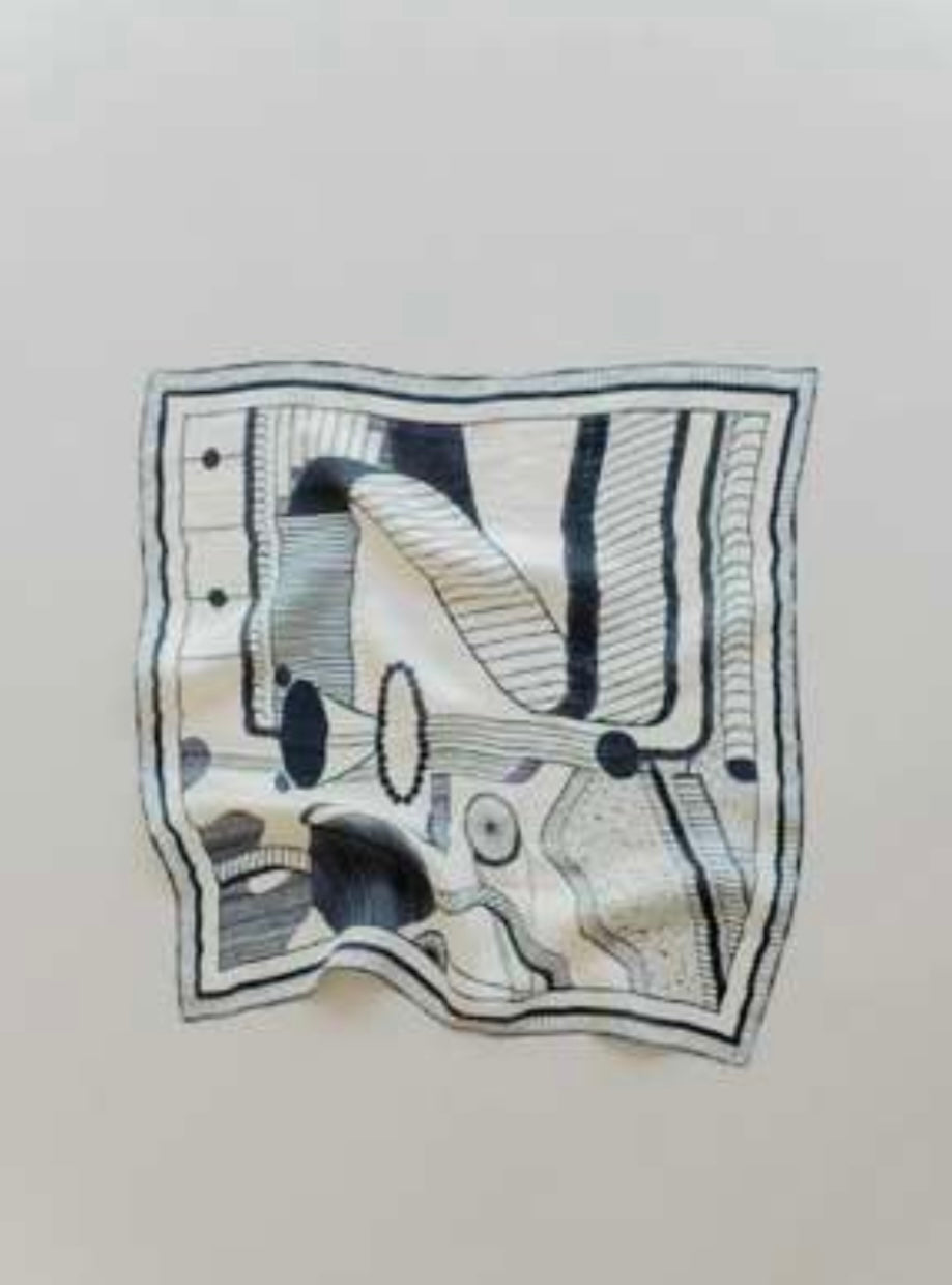 Eddy silk scarf