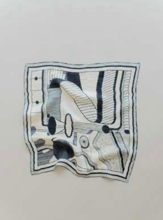 Eddy silk scarf