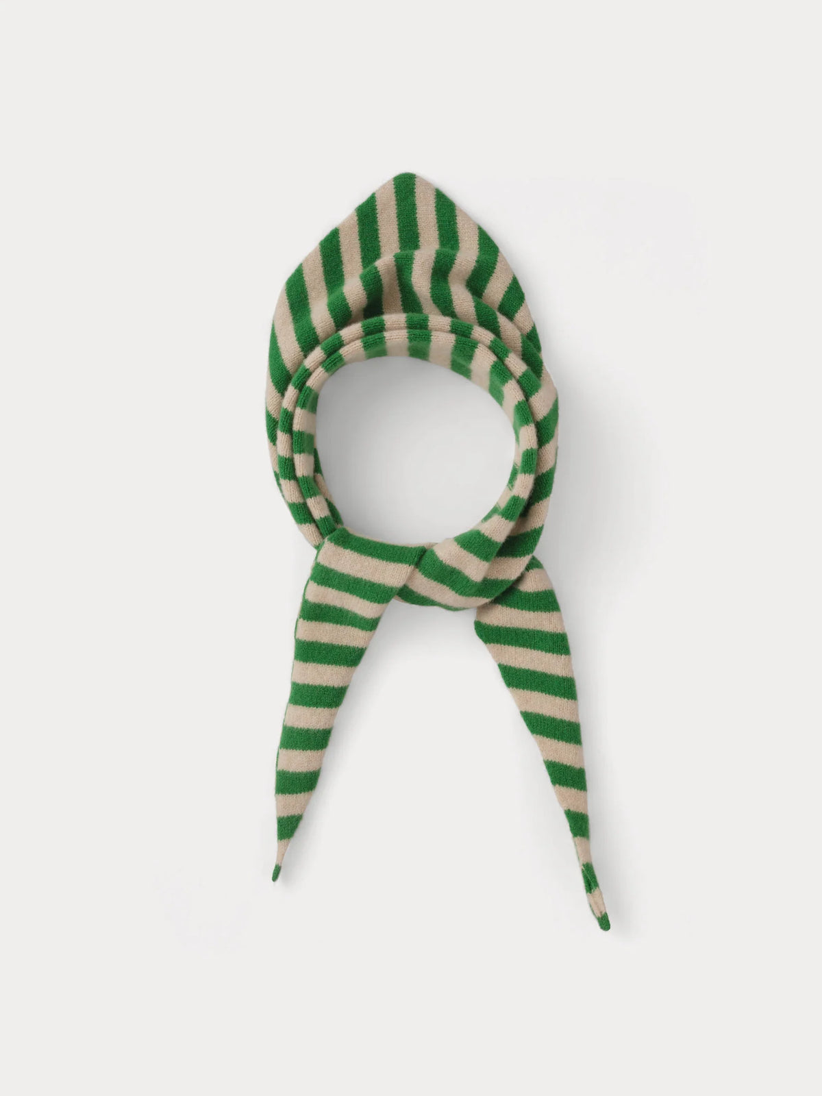 STRIPE TRIANGLE NECKERCHIEF PAGODA & OATMEAL
