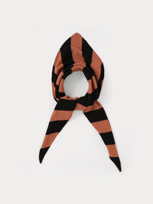 LARGE STRIPE TRIANGLE BLACK & IRON OXIDE