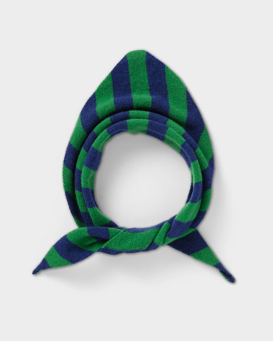 Jo Gordon Stripe Triangle Neckerchief (Nightsky x Pagoda)