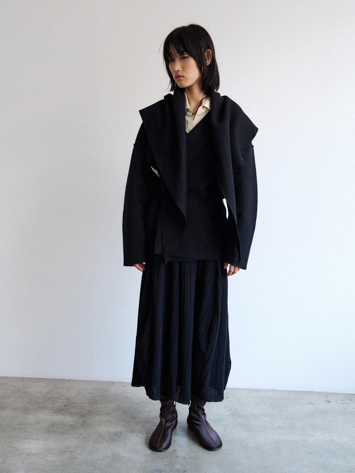 Mantello cardigan - Black