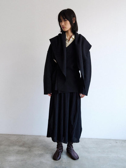 Mantello cardigan - Black
