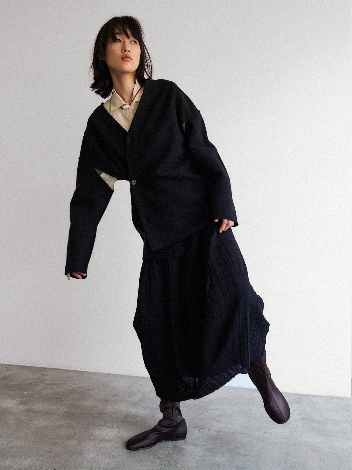Mantello cardigan - Black