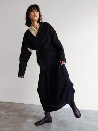 Mantello cardigan - Black
