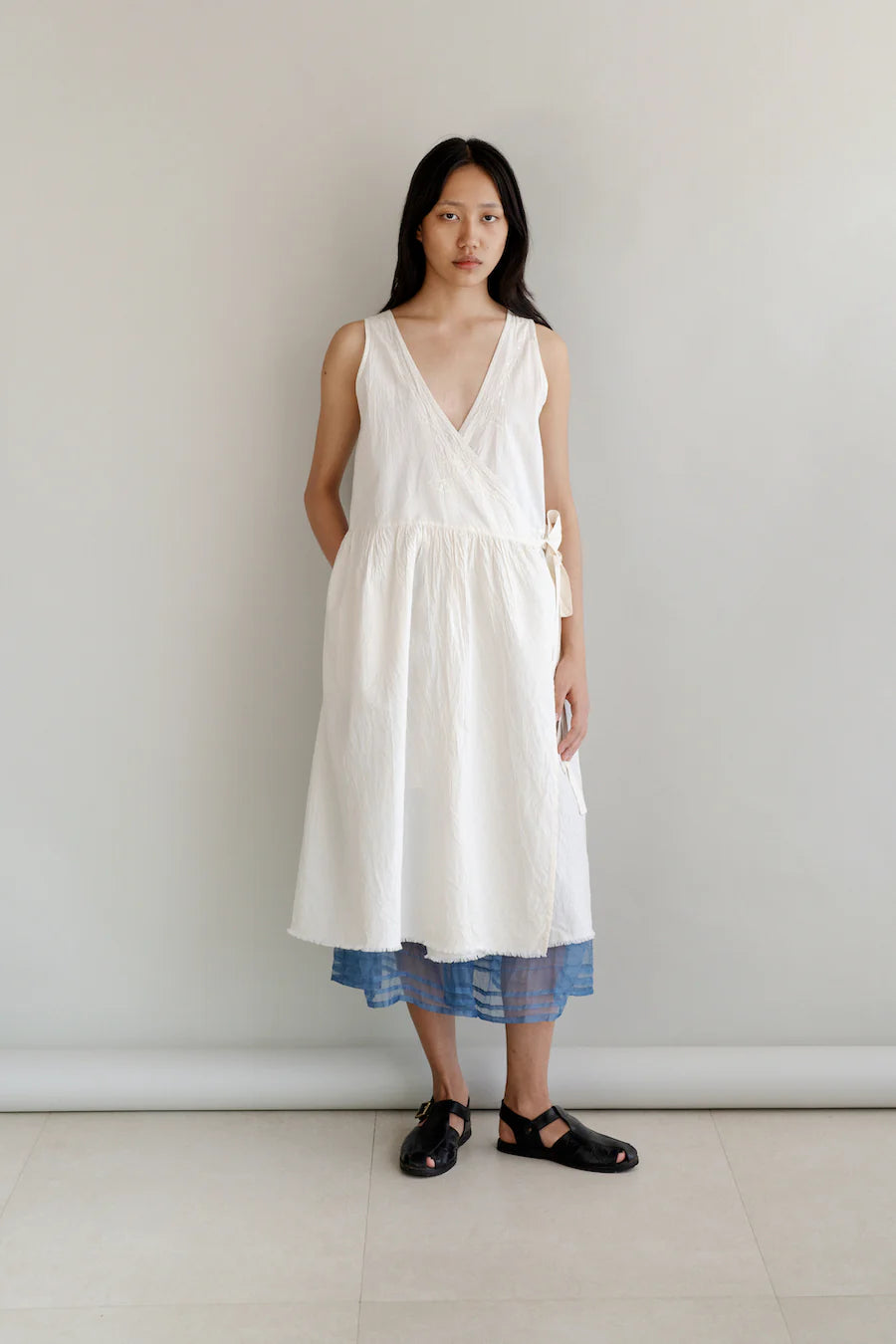 Nadia natural white dress