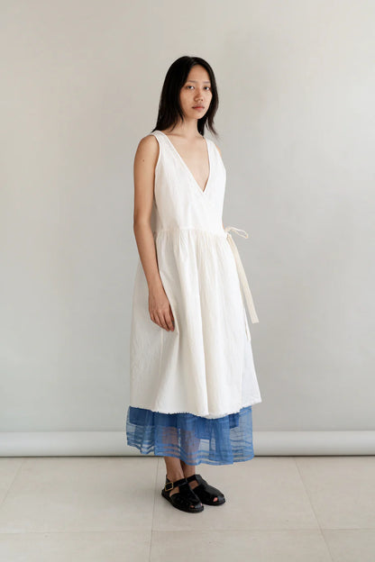 Nadia natural white dress