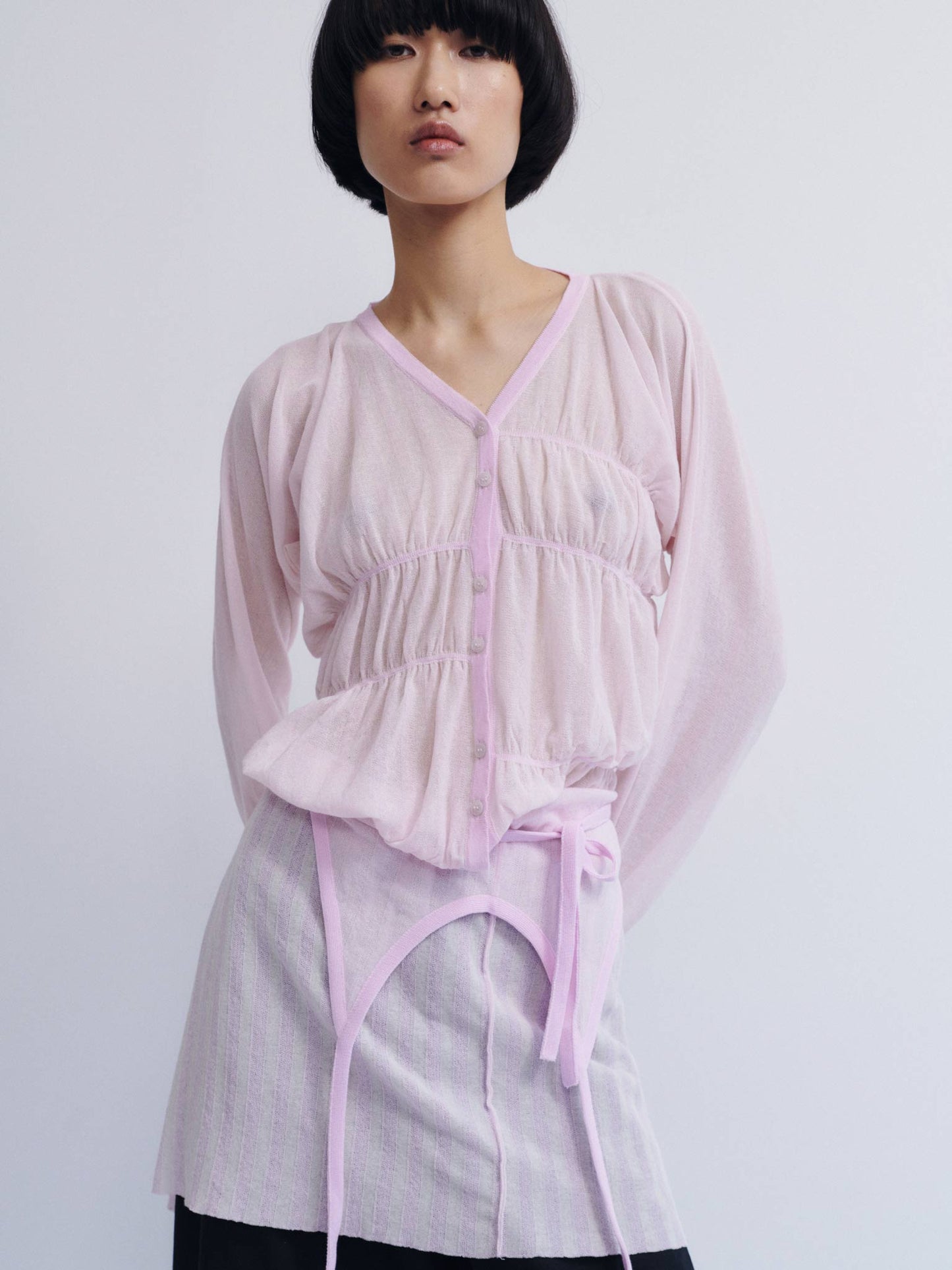 Oboro Cardigan - pale pink