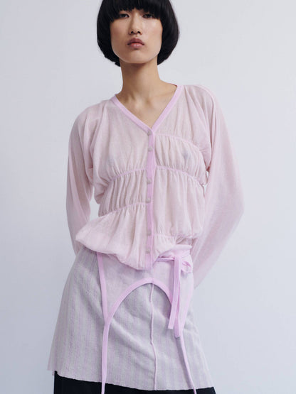 Oboro Cardigan - pale pink